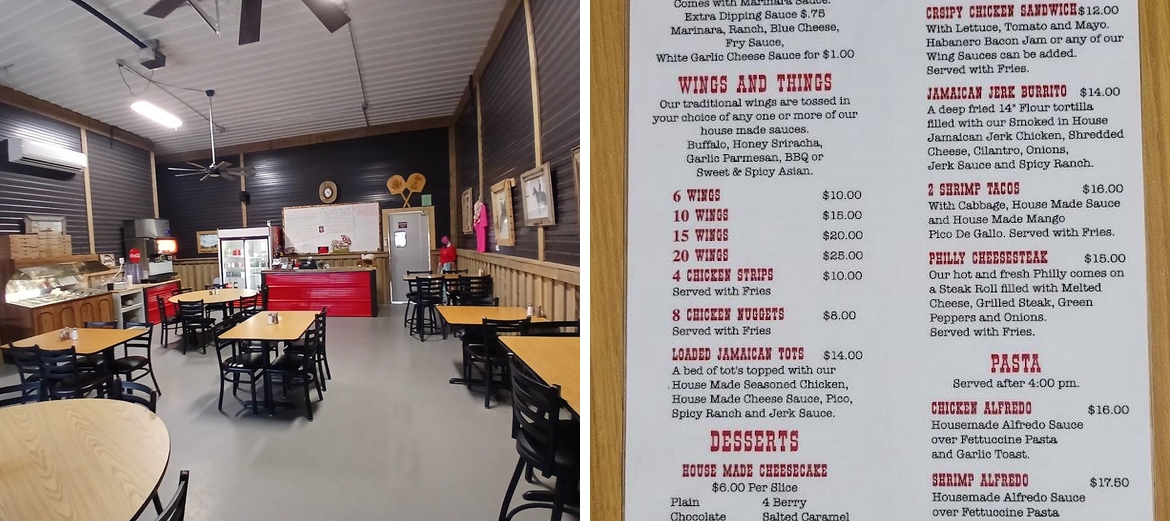 Six Gun Pizza Menu