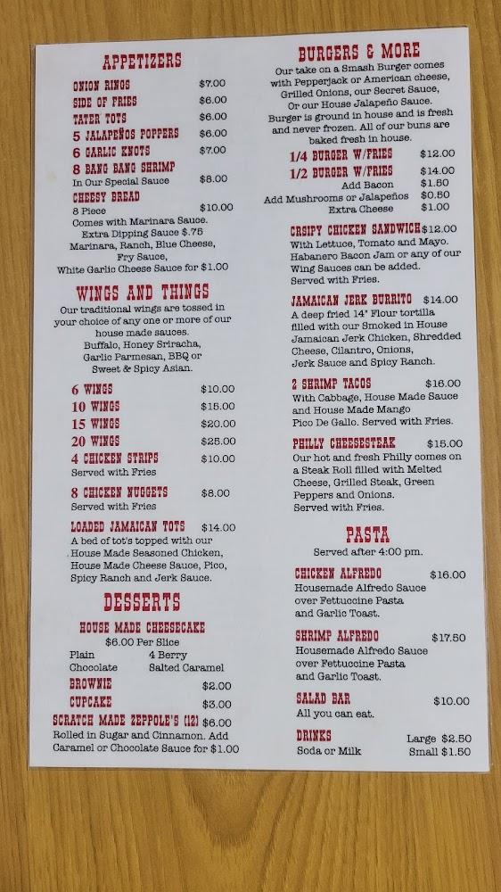 Six Gun Pizza Menu image 1